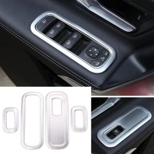 4×Silver ABS Window Lift Switch Button Panel Cover For Benz A Class W177 2019-22 - Picture 1 of 12