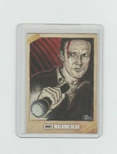 WALKING DEAD SEASON 6 AARON SKETCH CARD BY ACCLAIMED ARTIST DARRIN PEPE 1/1! - Picture 1 of 2