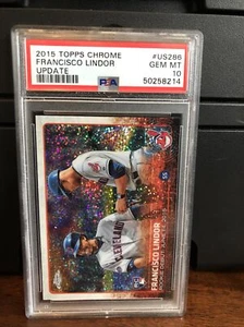 2015 Topps Chrome Update Francisco Lindor Rookie Baseball Card #US286 PSA 10  - Picture 1 of 3