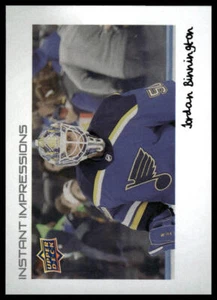 2022-23 Upper Deck #PZ-26 Jordan Binnington Instant Impressions Nicknames - Picture 1 of 2