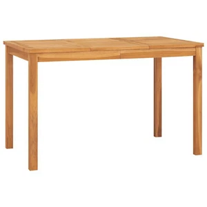 Garden Dining Table 120x70x77 Solid Teak Wood L4V6 - Picture 1 of 7