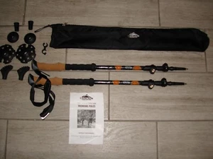 NUEVO Bastones de trekking Cascade Mountain Tech de aluminio de bloqueo rápido de grado aeronáutico - Imagen 1 de 5