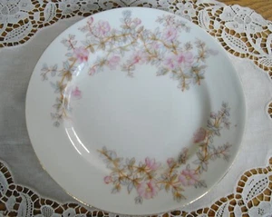 Vintage Mark & Gutherz Carlsbad 7 1/2" Plate Pink Flowers ~ - Picture 1 of 5