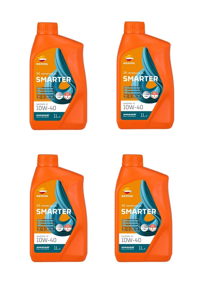 4LT OLIO MOTORE SINTETICO SCOOTER 10W40 REPSOL SMARTER API SN - Imagen 1 de 1