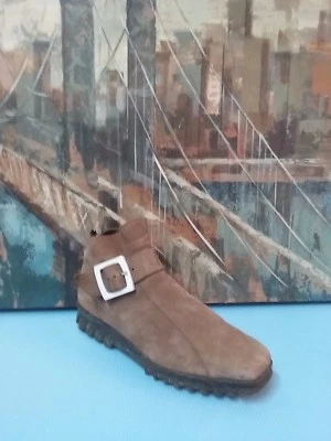 Botas Arche Hechas en Francia Cuero Nobuck Marrón Cremallera Trasera 39.5/8.5 Foto 1 de 4