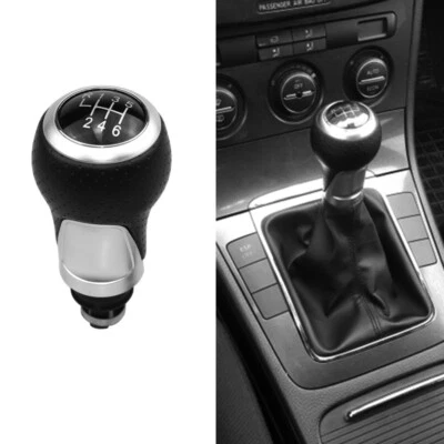 Perilla de cambio de marchas de transmisión manual de 6 velocidades apta para Audi A4 B8 2007-2015 Foto 1 de 4