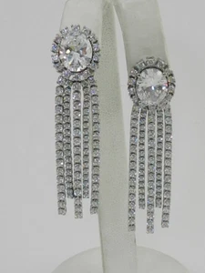 AQUA Mixed Gem Drop Earrings - Picture 1 of 3