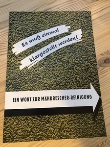 CLAAS Mähdrescher Reinigung Handbuch Hinweis Prospekt Werbung Informationen - Bild 1 von 4