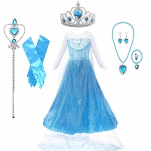 Kids Girls Ball Gown Formal Dress Prom Wedding Evening Costume Elegant Birthday - Picture 1 of 10