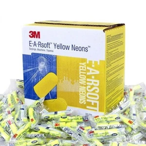 Caja de 200 pares de tapones desechables de espuma 3M E-A-Rsoft 312-1250 NRR 33dB - Imagen 1 de 3
