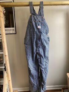Vintage Roundhouse hickory Stripe Overalls (Large)
