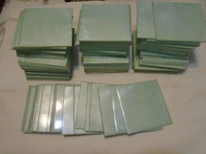 VINTAGE "POLY-TILE" PLASTIC WALL TILE 170 PIECES 4.25" X 4.25" New - Green - Picture 1 of 5