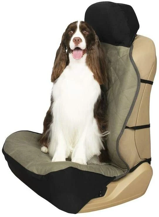 PetSafe Solvit 62456 Happy Ride Quilted Bucket Seat Cover Green Cotton 52" x 22" - Image 1 of 4
