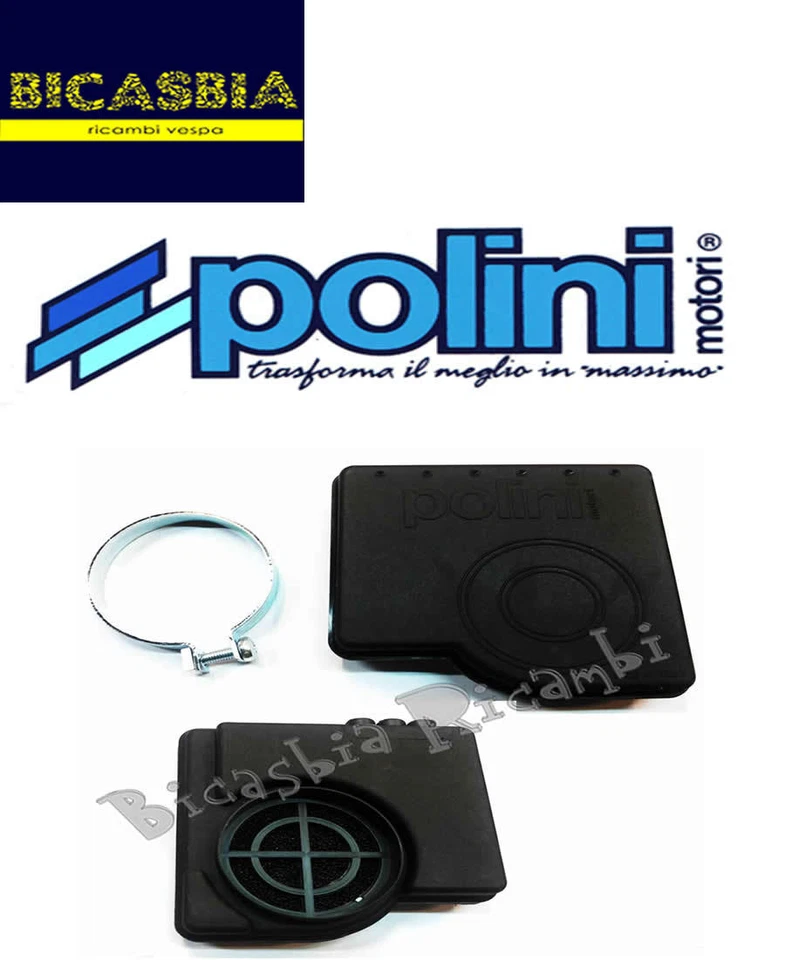 4455 - SCATOLA FILTRO POLINI PER CARBURATORE 13 PIAGGIO SI CIAO PX FL SC BRAVO