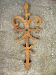 ancrage,mur,poutre, en fonte décoration ou utile , tirant , voir annonce ! - Afbeelding 1 van 9