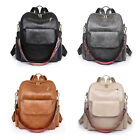 PU Leather Backpack Women Lady Vitange Satchel Rucksack Travel Shoulder Bag