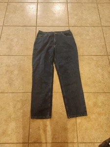 Schicke neu mit Etikett Relaxed Größe 16 durchschnittlich proportionierte Passform spitz zulaufendes Bein Jeans - Bild 1 von 5