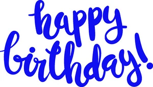 Scrap Dragon Dies Happy Birthday Lower Case - Picture 1 of 2
