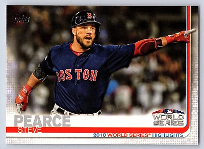 2019 Topps Series 1 Base #  275 Steve Pearce - Boston Red Sox WSH - Image 1 of 3