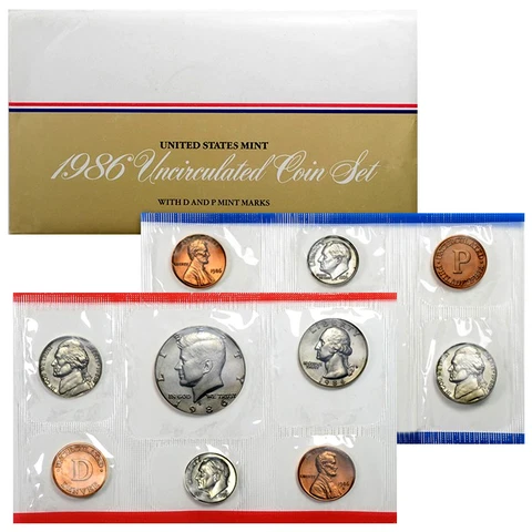 1986 US Mint Set Cover