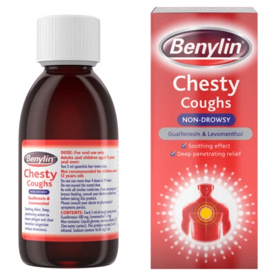 Benylin Chesty Cough Non-Drowsy | Cough Medicine for Chesty Cough | Cough Relief