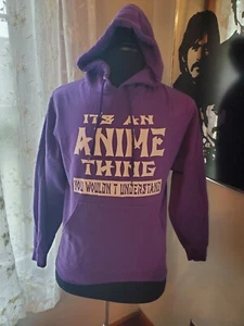 Sudadera con capucha Its An Anime Thing púrpura talla pequeña - Imagen 1 de 1