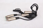 2 Switchcraft 2552 Microphone Cords, Over 6 ft Long Each