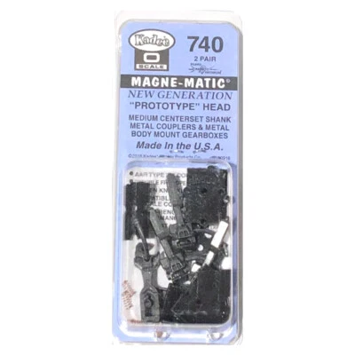Kadee #740 Type E Medium Centerset Metal Couplers w/ Metal Gearboxes O Scale - Image 1 of 4