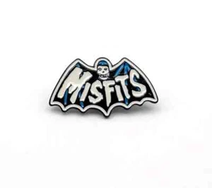 The Misfits Blue Bat - Fiend Enamel Pin BADGE Heavy Metal Guitar Rock Brooch Pin - Picture 1 of 3