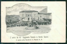 Benevento Cerreto Sannita 45º Reggimento Fanteria Militari cartolina QT7639