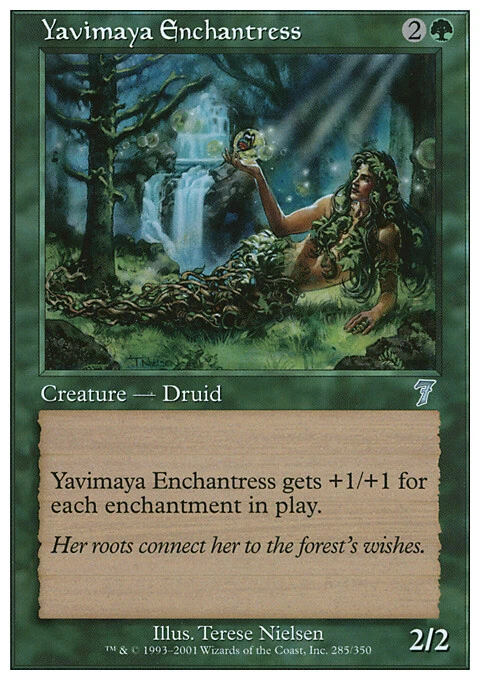 MTG Magic the Gathering Yavimaya Enchantress (285/354) Seventh Edition LP - Image 1 of 1