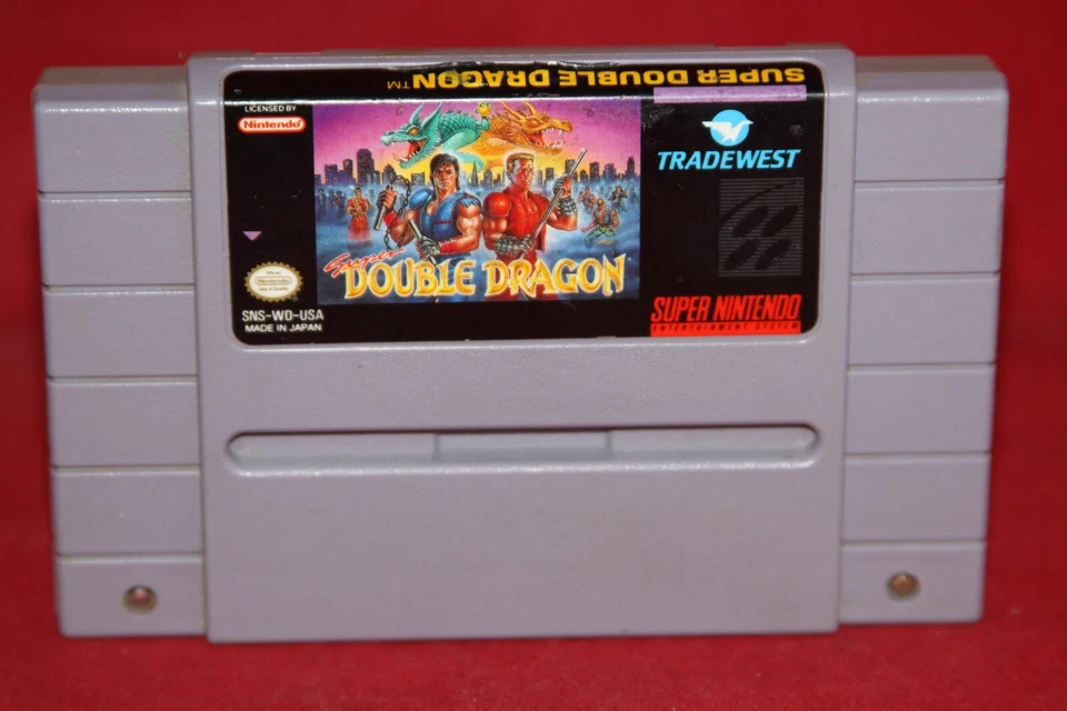 Super Double Dragon (Super Nintendo, SNES, 1992) Authentic Game Cartridge - Image 1 of 4