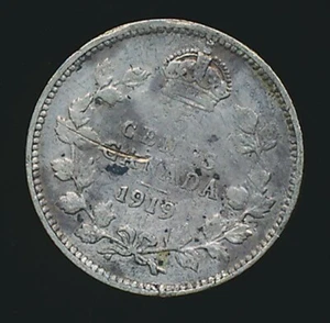 Canada 1919 5 CENTS .0336 ounces of SILVER! - Picture 1 of 2