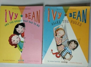 Lot of 2 Ivy and Bean Series Children's Chapter Books 2 & 9 by Annie Barrows - Picture 1 of 4