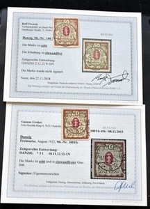 Gdansk Michel n.º 100 Xb + Yb sellado BPP foto hallazgos Tworek impecable 600 € - Imagen 1 de 1