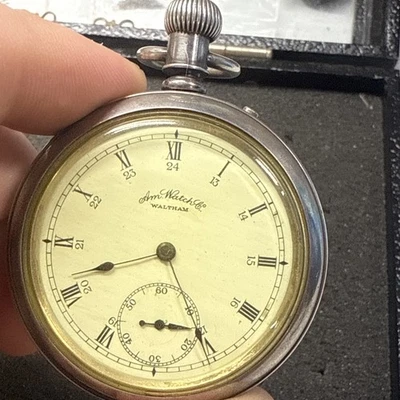 1889 VINTAGE American Waltham Pocket Watch  Bond St  14s 7 Jewels .. *NICE* - Image 1 of 4