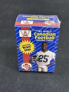 Juego de 110 tarjetas Ismail 1991 All World Football Canadien Canadian CFL sellado de fábrica - Imagen 1 de 6