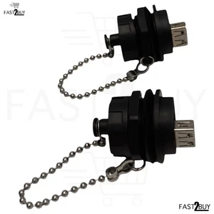 2x Good Connections Industrie-Steckverbinder S4 USB 2.0 IP67 Buchse mit Deckel - Bild 1 von 4