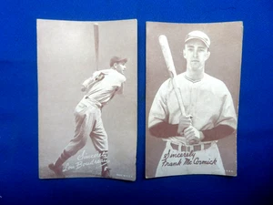 MLB Baseball 1936 -1946 Penny Arcade Exhibit Card Lou Boudreau Frank McCormick - Picture 1 of 2