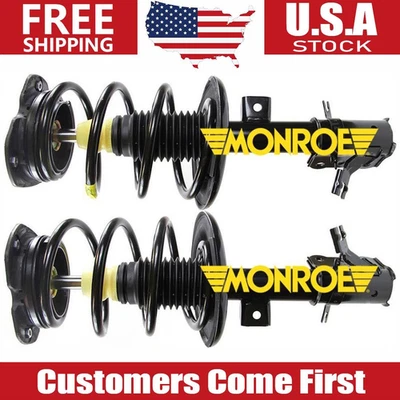 Front Pair Monroe Suspension Struts & Coil Spring 2X For 2008-2011 Nissan Altima Foto 1 de 3