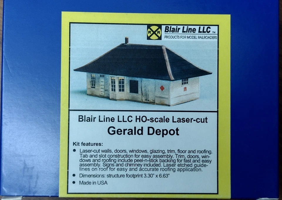 Blair Line HO Wood Laser-cut Kit #195 Gerald Depot - Image 1 of 1