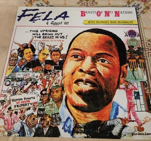 FELA KUTI & EGYPT 80 Beasts Of No Nation KFR20431 Knitting Fac US Vinyl Record  - Picture 1 of 8