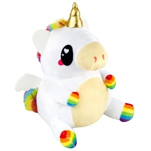 Glitter Galaxy 12-Inch Rainbow White UniCow Collectible Plush - Picture 1 of 1