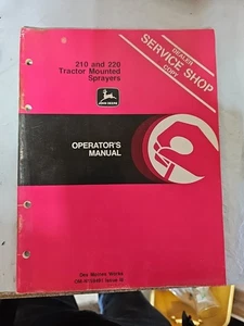 Pulverizadores montados en tractor John Deere 210 y 220 manual de operador OMN159491 MR - Imagen 1 de 5