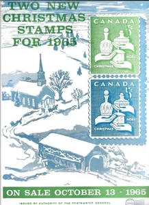 Canada post office new issue poster 1965 Christmas set [ 295 - Bild 1 von 1