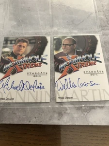 Stargate SG1, 2 Wormhole Extreme Autograph Trading Cards - Picture 1 of 2