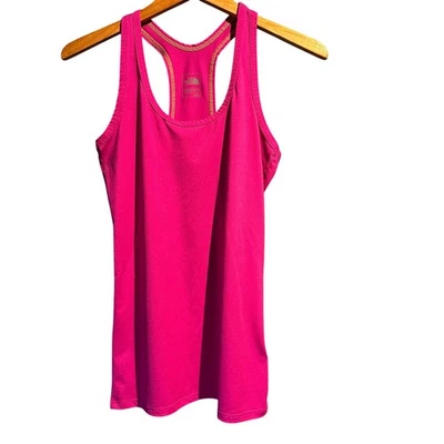 Camiseta sin mangas de entrenamiento North Face talla mediana rosa caliente ligera gimnasio yoga informal  Foto 1 de 4