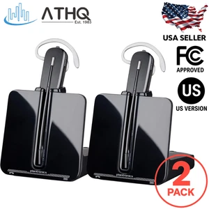 PACK OF 2 HP Poly CS540 Wireless Convertible Headset DECT Noise Cancelling Mic - Picture 1 of 14