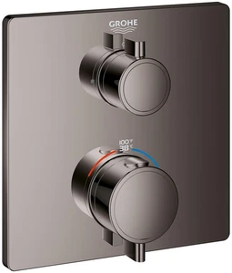 Grohe 24 110 Grohtherm Thermostatic Valve Trim Only - Hard Graphite - Picture 1 of 12