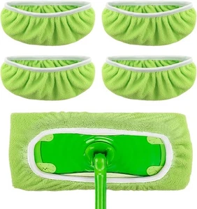 4Pcs Reusable Microfiber Mop Pads Washable Wet Pads, Refills for &... - Picture 1 of 8
